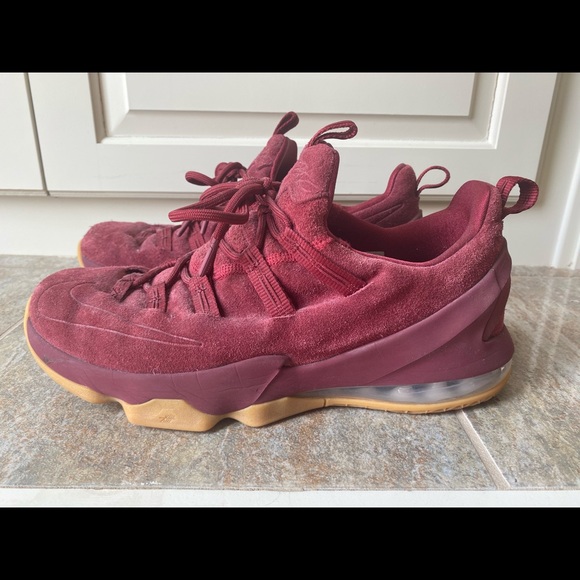 Men’s Size 10 Nike LeBron 13 Low 'Team Red Gum' - Picture 2 of 5